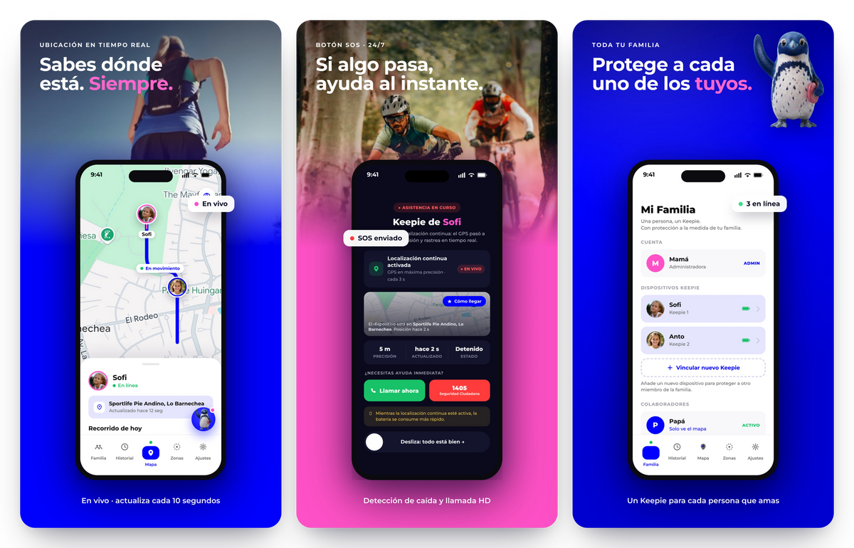 Keepie App Screens